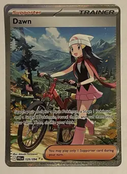 Pokemon Dawn Full Art Trainer Supporter Holo Phantasmal Flames 129/094 SIR - Image 1