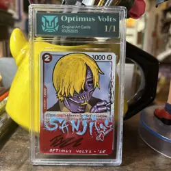 One Piece Sanji OP01-013 Signed By Taz Skyler Netflix Show hand painted custom ￼ - Image 1