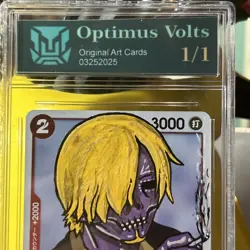 One Piece Sanji OP01-013 Signed By Taz Skyler Netflix Show hand painted custom ￼ - Image 2