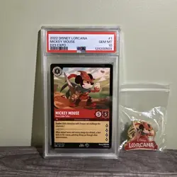 Disney Lorcana Mickey Mouse Brave Little Tailor D23 Expo 2022 PSA 10 1st Ed - Image 1