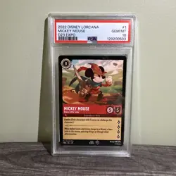 Disney Lorcana Mickey Mouse Brave Little Tailor D23 Expo 2022 PSA 10 1st Ed - Image 2