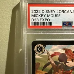 Disney Lorcana Mickey Mouse Brave Little Tailor D23 Expo 2022 PSA 10 1st Ed - Image 5