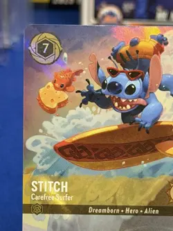 Disney Lorcana TCG The First Chapter Enchanted - 206/204 Stitch Carefree Surfer - Image 2