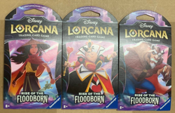 Disney Lorcana TCG Rise Of The Floodborn Factory Sealed Blister Booster Packs x3 - Image 1