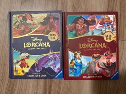Disney Lorcana Official Collectors Guide. 2 Hardcover Books. 1-4 And 5-8 - Image 1