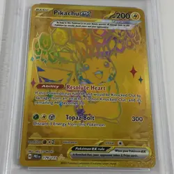 Pokemon Pikachu ex 179/131 - Prismatic Evolutions Ultra Rare Gold PSA 10 🔥🔥🔥 - Image 3