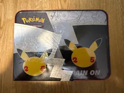 Pokemon 25th Anniversary Celebrations Treasure Chest Lunchbox Tin Factory SEALED - Image 3