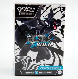 Pokemon TCG Mega Evolution Black Bolt Booster Bundle 6 Packs Sealed Zekrom NEW - Image 1