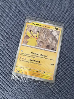 Sealed Pikachu At The Museum Pokemon Card - Oversized - Image 1