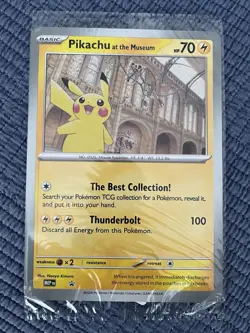Sealed Pikachu At The Museum Pokemon Card - Oversized - Image 2