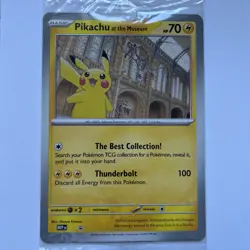 Pikachu At The Museum Pokemon Promo Card Oversized Jumbo UK Seller - Image 1