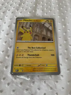 Pokemon TCG Pikachu At The Museum Oversized Card - Image 1