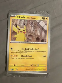 Pokemon TCG Pikachu At The Museum Promo Oversized Card - Image 3