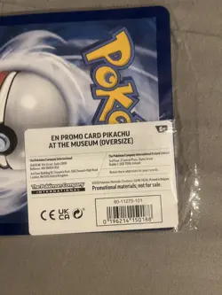 Pokemon TCG Pikachu At The Museum Promo Oversized Card - Image 4