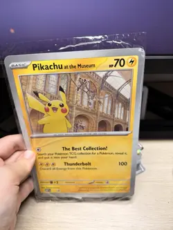 Pokemon - Pikachu At The Museum Oversized Promo Card - Image 1