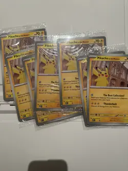 Pikachu At The Museum Pokemon Card Jumbo Oversized * 5 - Image 1