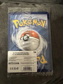 Pikachu At The Museum Sealed Oversized Promo Pokemon Card - Image 2