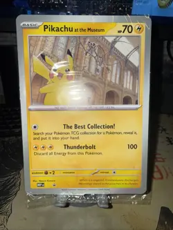 Pokemon TCG Pikachu At The Museum Promo Oversized Card - Image 1