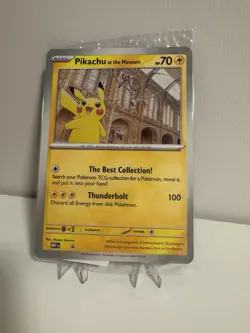 Pikachu At The Museum Jumbo Oversized Promo Pokemon Card TCG - Image 1