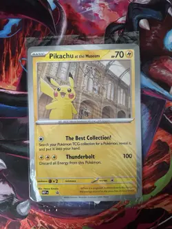 Pokemon TCG Pikachu At The Museum Promo Oversized Card - Image 1