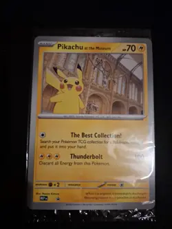 Pokemon - Pikachu At The Museum Oversized Promo Card - Image 1