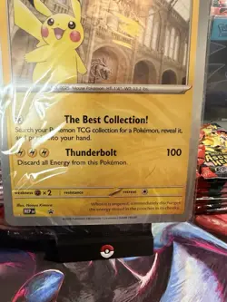 Pokemon TCG Pikachu At The Museum Oversized Promo Card Sealed - Image 1