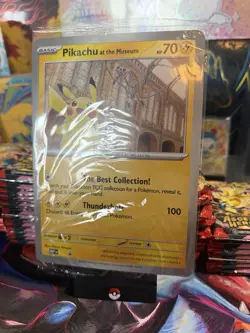 Pokemon TCG Pikachu At The Museum Oversized Promo Card Sealed - Image 4