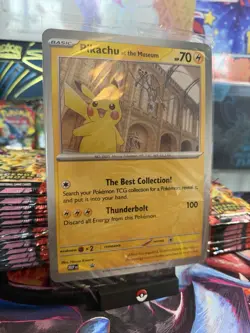 Pokemon TCG Pikachu At The Museum Oversized Promo Card Sealed - Image 2