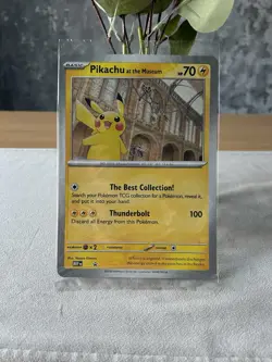 Pokemon TCG Pikachu At The Museum Oversized Promo Card Sealed - Image 1
