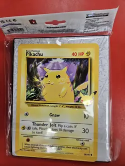 Pokemon Oversized Card Binder & FREE Pikachu at the Museum Oversize Card, sealed - Image 3