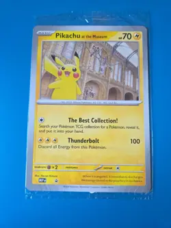 Pokemon TCG Promo Oversized Card - Pikachu at the Museum - UK EXCLUSIVE - Image 1