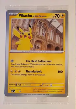 Pokemon TCG Promo Oversized Card - Pikachu At The Museum (NEW)- UK Mint Sealed - Image 1
