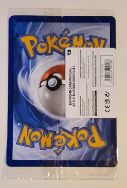 Pokemon TCG Promo Oversized Card - Pikachu At The Museum (NEW)- UK Mint Sealed - Image 2