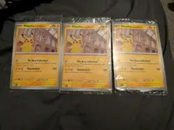 Pokemon TCG Promo Oversized Card - Pikachu at the Museum - UK EXCLUSIVE x3 - Image 1