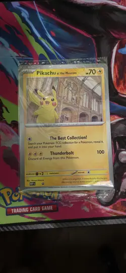 Pokemon TCG Promo Oversized Card - Pikachu at the Museum (Sealed) - UK - Image 1