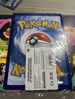 Pokemon TCG Pikachu At The Museum Promo Card Oversized Sealed - Image 2
