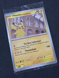 Pokemon TCG Pikachu At The Museum Oversized Jumbo Card - New And Sealed - Image 1