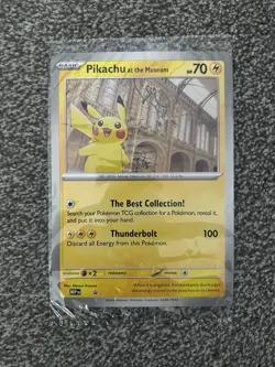 Pokemon TCG - Pikachu at the Museum - Oversized Jumbo Promo Card - New Sealed - Image 1