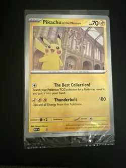 Pokemon TCG Pikachu At The Museum Promo Card English Sealed Oversized Promo - Image 1