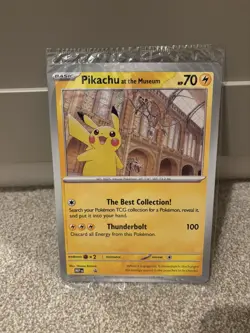 Pokemon TCG Promo Oversized Card - Pikachu At The Museum (sealed) - UK - Image 1