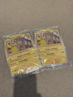 2x Pokemon TCG Promo Oversized Card - Pikachu at the Museum (Sealed) - UK - Image 1