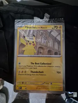 Pokemon TCG Promo Oversized Card - Pikachu at the Museum (Sealed) UK EXCLUSIVE - Image 1