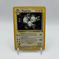 Magneton Pokemon TCG Unlimited Holo Rare Card 11/62 Fossil Set - Image 2