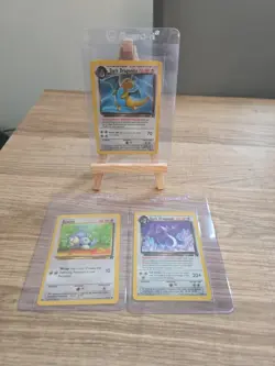 Pokemon Dragonite Rocket 22/82 + Dratini + Dragonair Team Rocket Pokemon Card - Image 1