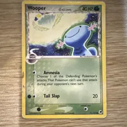 Pokemon TCG Wooper EX Delta Species 71/101 40 HP Common Regular English Card - Image 1
