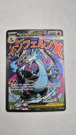 Mega Charizard x Ex 23 Promo Pokemon Card Near Mint Condition - Image 1
