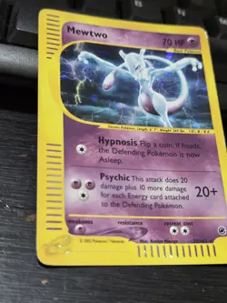 Pokemon Mewtwo TCG Expedition Base Set Card 20/165 Reverse Holo Lp - Image 2