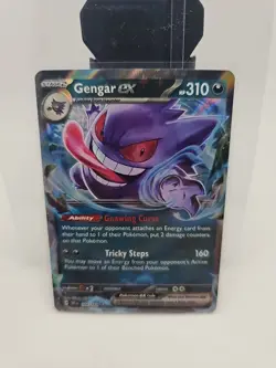 Pokemon TCG Gengar EX Temporal Forces Ultra Rare Card 104/162 Near Mint - Image 1