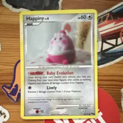 The Pokemon Company Happiny Pop Series 8 Holo Common Card 014/017 60 HP 2008 - Image 1