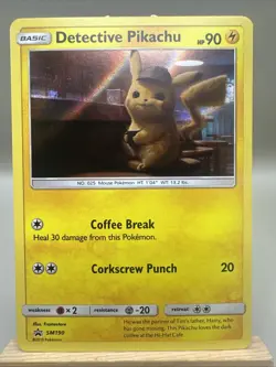 Detective Pikachu - SM Promos (SMP) Pokemon Card - SM190 - Holo - LP / NM - Image 1